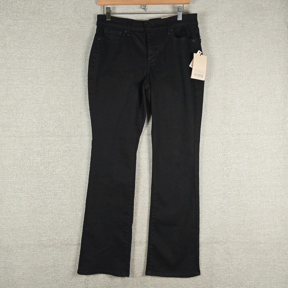 NYDJ Barbara Bootcut Jeans Black Lift Tuck Petite PBDMBB2339 Womens 10P